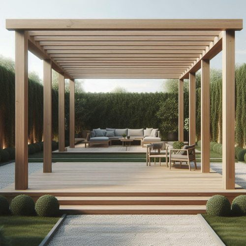 aménagements extérieurs en bois : Pose pergola